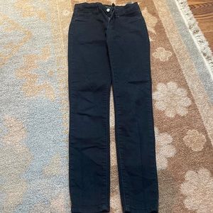 These joes jeans are very comfortable and cute on. They are a size 10 in black